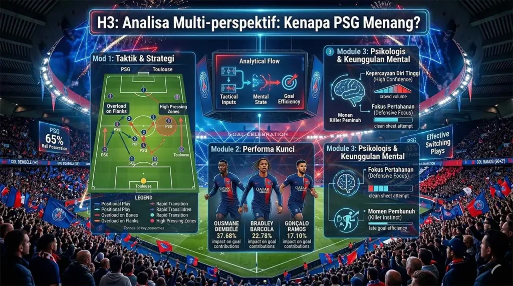 Hasil Pertandingan PSG vs Toulouse di Liga Perancis Hari Ini