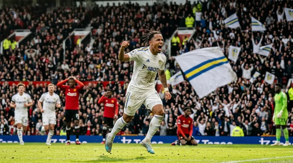 Noah Okafor Hancurkan Man Utd vs Leeds 1-2 di Old Trafford