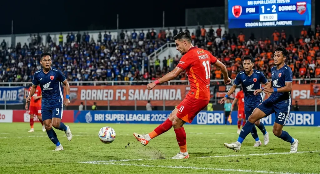 PSM Makassar vs Borneo FC Berakhir 1-2, Pesut Etam Kian Tak Terkejar