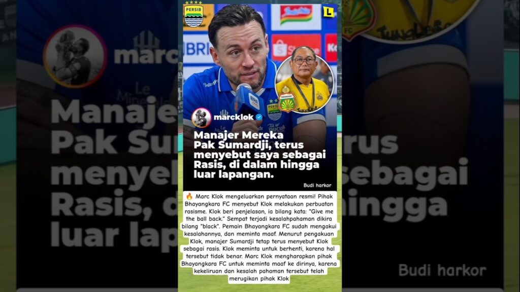Terseret Isu Rasis, Marc Klok Angkat Bicara dan Tegaskan Kebenaran